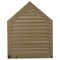 Ekena Millwork Peaked Gable Vent Louver, Functional, 24"W x 30"H x 1 3/4"P , 10/12 Pitch GVPE24X30F - alternate 2